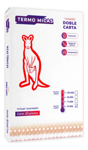 Mica Termica 5ml Tamaño Doble Carta (30.5 X 45.7cm ) 50 Piezas, Hojas Para Enmicar, Laminado Térmico