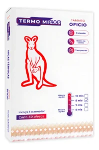 Mica Termica De 8ml Tamaño Oficio (22.9 X 36.8cm) 50 Piezas, Hojas Para Enmicar, Laminado Térmico