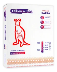 Micas Térmicas TermoMicas 10 mil Tamaño Carta 22.9 x 29.2 / 50 Piezas / Brillantes
