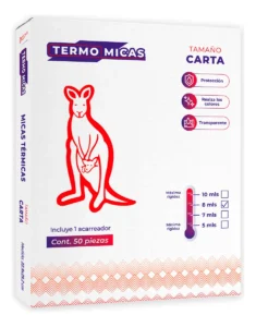 Micas Térmicas TermoMicas 8 mil Tamaño Carta 22.9 x 29.2 / 50 Piezas / Brillantes